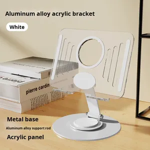 360 °   Soporte Giratorio <span class=keywords><strong>para</strong></span> Tableta Acrílica, Varilla de Soporte de Aleación y Base Redonda Ajustable, Portátil <span class=keywords><strong>para</strong></span> <span class=keywords><strong>iPad</strong></span> Pro, Tableta Gráfica de Escritorio - Product Image 3