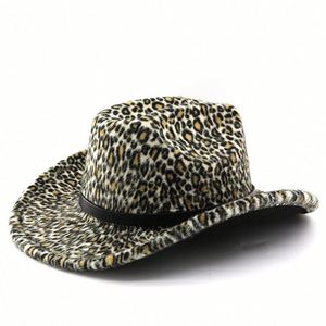 2025 Autumn Winter New Arrival Fashion Women Stylish Cosplay Leopard Print Cowboy <b>Hat</b> - Product Image 6