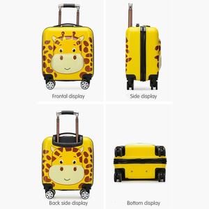 Personalizar PC ABS PP multidiseño dibujos animados animal print León <span class=keywords><strong>dinosaurio</strong></span> conejo gato jirafa niños chico trolley <span class=keywords><strong>maleta</strong></span> equipaje - Product Image 2