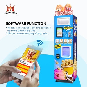 Macchina Automatica per <span class=keywords><strong>Popcorn</strong></span> con Schermo Touch Smart, Distributore di Snack con 2 Gusti per Uso Commerciale - Product Image 4