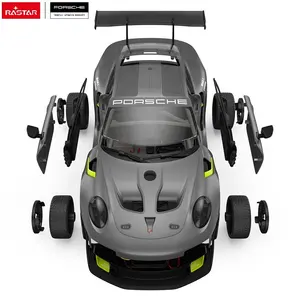 Rastar Stam Gebouw 2.4G Rc Auto Diy Bouwstenen Kit 1:18 Porsche Montage Kinderen Speelgoed Afstandsbediening Diy Rc Auto Voor Kind