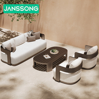 Hotel Outdoor-Sofa-Set Villa Aluminium Outdoor-Sofa Resort Outdoor-Möbelset Moderne Terrassen-Gartenmöbel Garten-Sofa-Set