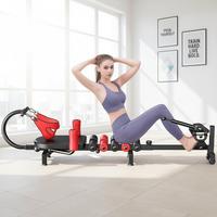 Appareil d'entraînement abdominal multifonctionnel coulissant, banc de musculation pliable avec bande de résistance, équipement d'entraînement complet pour le corps