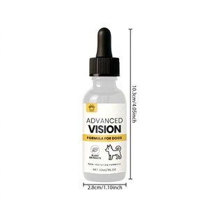 Gouttes oculaires anti-taches de larmes pour chiens et chats, soin des yeux, acide hyaluronique, extrait de plantes, OEM ODM 30ml - Product Image 1