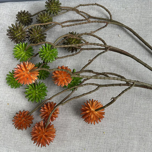 Fruits de Camptotheca, fausses baies, ornement de jardin, baies de châtaignier, matière plastique, plante artificielle pour mariage et fête - Product Image 4