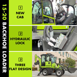 Gratis pengiriman Epa mesin traktor Backhoe Mini baru dan pemuat ujung depan desain khusus Mini 4x4 pemuat Backhoe - Product Image 3