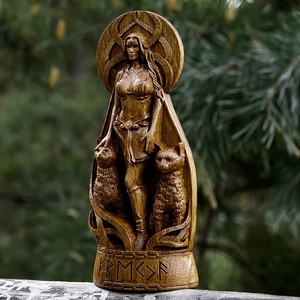 Paganisme Autel Résine Sculpture WJB29 Freya Païen Résine Ornements Nouveau <span class=keywords><strong>Dieu</strong></span> Déesse Grecque Statue Autel Jardin Décoration - Product Image 4