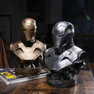 Figurine de dessin animé personnalisé en résine, décoration d'intérieur, sculpture de statue de <span class=keywords><strong>super</strong></span>-héros <span class=keywords><strong>Ironman</strong></span> MK46 - Product Image 1