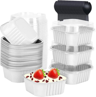 Maßgefertigte Lebensmittelechte Aluminiumfolie Halbe Größe Hochwandige Dampfbehälter Mikrowellengeeignete Tiefe Catering-Schalen Folienabdeckung Blisterverpackung