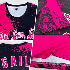 T-shirt de baseball personnalisé à col rond unisexe pour adulte, impression intégrale, jersey de sport anti-humidité, uniforme XS-5XL - Product Image 3