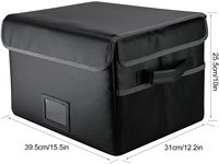 Grand bac à documents pliable, boîte de rangement des documents, étui imperméable et étanche pour les documents