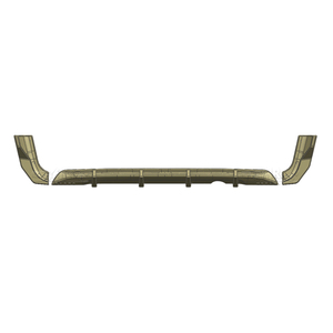 Diffuseur arrière Haosheng noir brillant, lèvre de pare-chocs arrière en plastique 3 pièces pour <span class=keywords><strong>Peugeot</strong></span> <span class=keywords><strong>Partner</strong></span> Hayon <span class=keywords><strong>2023</strong></span>+ - Product Image 2