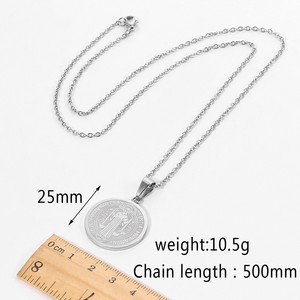 Collar <span class=keywords><strong>de</strong></span> Acero Inoxidable PVD con Dije <span class=keywords><strong>de</strong></span> Cruz <span class=keywords><strong>de</strong></span> Jesús, Cadena <span class=keywords><strong>de</strong></span> Joyería <span class=keywords><strong>de</strong></span> Moda <span class=keywords><strong>para</strong></span> <span class=keywords><strong>Hombre</strong></span> y Mujer con Jesús, Alta Calidad al por Mayor 2024 - Product Image 5