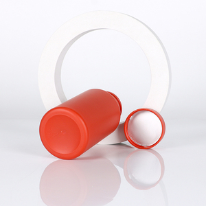 Bouteille en plastique PET fabricant haut de gamme 100ml-200ml revêtement doux au toucher rouge transparent sensation exclusive col 35mm - Product Image 3