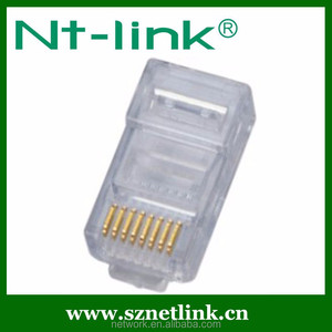 NT-LINK 3U-50U plaqué or moins cher 8P8C CAT5e UTP 100 Mo/s Ethernet Lan câble réseau <span class=keywords><strong>RJ45</strong></span> prise mâle connecteur catégorie <span class=keywords><strong>5e</strong></span> - Product Image 6