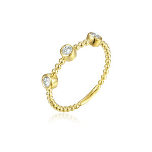 Anillo de Compromiso Clásico de Oro Sólido de 10K, 14K, 18K, Chapado en Oro de 14K, con Diamante CVD Cultivado en Laboratorio, Certificado IGI, para Hombre y Mujer - Product Image 2