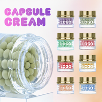 Crème Visage au Collagène PDRN Peptide de Cuivre Bleu Saumon, Éclaircissante Anti-Âge, Vitamine C, Gel Hydratant Blanchissant