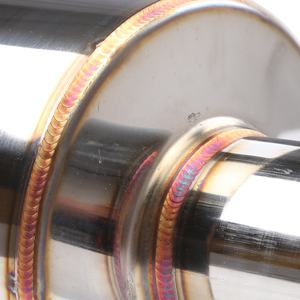 كاتم صوت للسيارة من مصنع متخصص، مدخل 2.5 بوصة ومخرج <span class=keywords><strong>4</strong></span> بوصات، مصنوع من ألياف الكربون الحقيقية، قطر الأسطوانة 127 ملم، أنبوب عادم للسيارات مناسب للتدفق الخفيف - Product Image 4