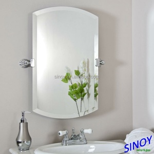 Miroir mural décoratif de salle de bain sans cadre, design hôtelier moderne et luxueux, ovale ou rond, par les fabricants de miroirs - Product Image 6