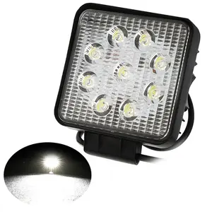 Manufacturer OEM Customized Round 27W LED work light IP67 led driving light work lamp off road 4X4 4WD ATV SUV Pick-UP Accessory