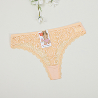 UOKIN Beauty Culottes String en Dentelle Rouge Taille Basse pour Femmes Matures, Sous-vêtements Sexy Dos Nu en T, Pack Douzaine de 12 Pièces