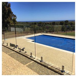 ACE moderno durevole Ss 304 316 piscina senza telaio recinzione in vetro temperato rubinetto ringhiera <span class=keywords><strong>con</strong></span> <span class=keywords><strong>serratura</strong></span> di sicurezza per balcone esterno - Product Image 6