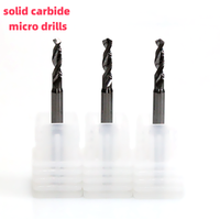 Jeu de micro-forets en carbure de tungstène de haute précision pour plastiques techniques et acier ordinaire - Outils de travail des métaux CNC