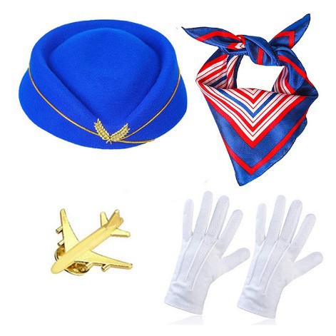 4 pieces-blue hat