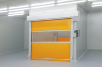 Porte d'hôpital intérieure de style industriel moderne propre barrière stérile en acier inoxydable en plastique ouverture manuelle Style ouvert roulant