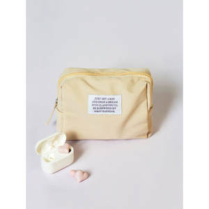 Etichetta punto quadrato Pau borsa cosmetica Beige medio Beige medio - Product Image 1