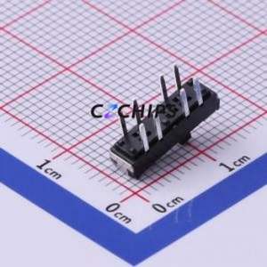 SS-3336D-02-L1 Slide Switch Through hole Component (THT) Switch Double Pole Three Throw Rectangle Pin Header PC Pin 13mm - Product Image 2