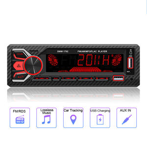 Pemutar MP3 mobil, Din tunggal, Audio mobil BT penerima Stereo AM <span class=keywords><strong>FM</strong></span> RDS Radio USB SD AUX Port kontrol aplikasi pemutar musik mobil - Product Image 2