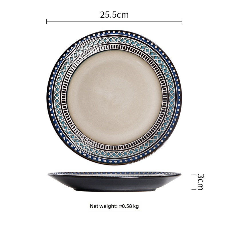 Exotic style 10inch plates-255cm