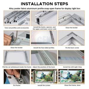 Fábrica Pangui, Venta al Por Mayor, OEM, ODM, Letrero Luminoso Rectangular Decorativo para Exteriores, <span class=keywords><strong>de</strong></span> Pared, con Marco <span class=keywords><strong>de</strong></span> Aluminio y Tapa Abatible - Product Image 4