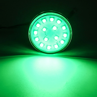 LED Cabochon 60mm AC24V Auto 1-16 Série E14 pour Parc d'Attractions, 16 LED RGB pour Éclairage de Parc à Thème