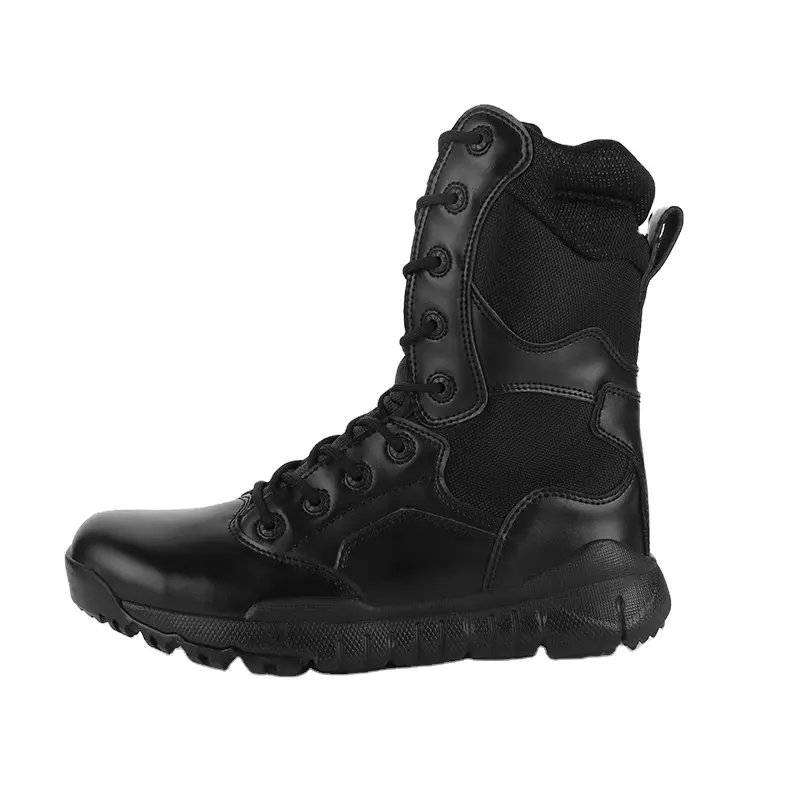 सामरिक सेना काले चमड़े कमांडो के लिए जूते