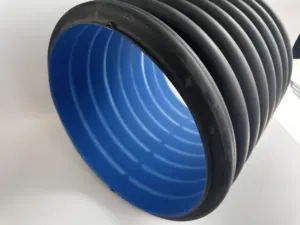 24 pollici 600mm tubo di scarico ondulato a doppia parete tubo corrugato linea di plastica ondulato tubi di dimensioni