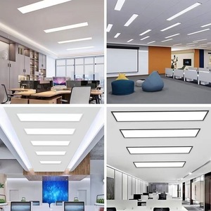 Panel de luz LED con resorte empotrado, luz LED larga para oficina, luz de techo oculta rectangular, sala de conferencias, pasillo, pasillo plano - Product Image 5