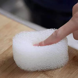 Éponge à vaisselle blanche, outil de nettoyage pour casseroles et poêles, éponge de cuisine - Product Image 2