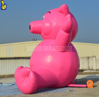 Ballon gonflable rose au sol, modèle de cochon gonflable géant pour la publicité/événement/fête
