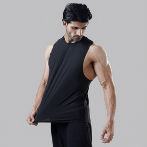 Unisex Sleeveless 100% Polyester Sporty Breathable Lightweight Tank <b>Top</b> Soft Casual Summer Shirt OEM ODM Private Label Wholesale - Product Image 3