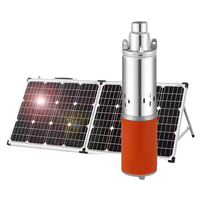 Pompe à eau solaire haute pression BESUN DC 12V/24V, pompe submersible à brosse, pompe solaire à vis pour forage OEM, irrigation agricole