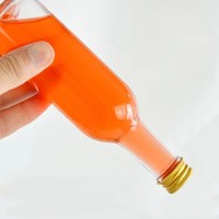 Bouteilles en verre transparentes vides de 50 ml, 100 ml, 150 ml, 250 ml avec bouchon à vis pour whisky, rhum, gin, brandy, vodka