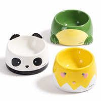 Vente en gros de bols pour animaux de compagnie en céramique mignons et amusants, en forme d'animaux, pour chat, chien, nourriture et eau, pour chatons, chiots et alimentation en intérieur