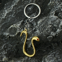 Anime Boa Hancock Snake Pendant Necklace Cosplay Metal Keychain Dangler Fashion Accessories