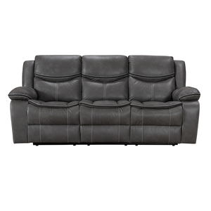 Sillón Reclinable Eléctrico Moderno con Masaje, Respaldo Reclinable, Sofá de Cuero con Consola para Apartamento y Dormitorio - Product Image 4