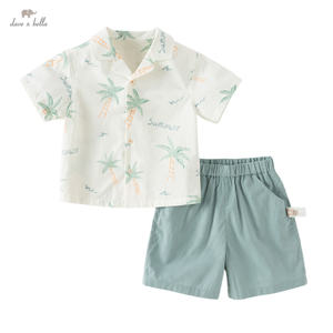 DB2261930 DAVE BELLA Set Estivo <span class=keywords><strong>per</strong></span> <span class=keywords><strong>Bambini</strong></span>: Maglietta a Maniche Corte + Pantaloncini, Completo Casual 2 Pezzi <span class=keywords><strong>per</strong></span> Spiaggia e <span class=keywords><strong>Vacanze</strong></span> - Product Image 2