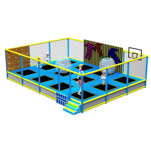 Trampoline commercial en plastique pour adultes, équipement de parc d'attractions intérieur, couleur et logo personnalisés, haute capacité, fitness - Product Image 2