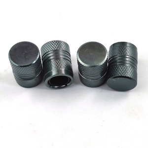 Aluminum Alloy Valve <b>Caps</b> 1 Blue 1 Black 1 Red 1 Gray American Style Tubeless Car Tire <b>Dust</b> Cover - Product Image 4