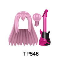 TP1067 Figurine de chanteuse populaire en mini briques de construction, jouet éducatif en plastique pour enfants